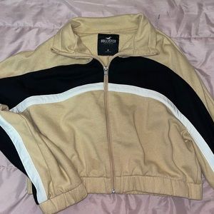 Hollister Crop zip-up sweater